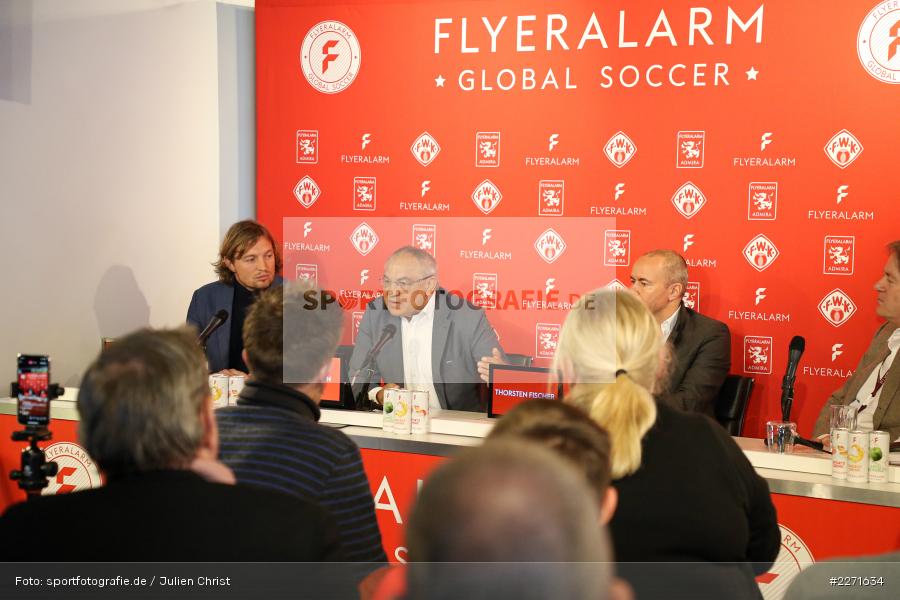 FLYERALARM Global Soccer, Daniel Sauer, Thorsten Fischer, Felix Magath, 20.01.2020, FLYERALARM Würzburg, Pressekonferenz FLYERALARM Global Soccer - Bild-ID: 2271634