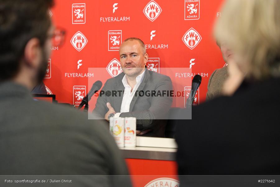 Thorsten Fischer, 20.01.2020, FLYERALARM Würzburg, Pressekonferenz FLYERALARM Global Soccer - Bild-ID: 2271642 Thorsten Fischer, 20.01.2020, FLYERALARM Würzburg, Pressekonferenz FLYERALARM Global Soccer - Bild-ID: 2271642