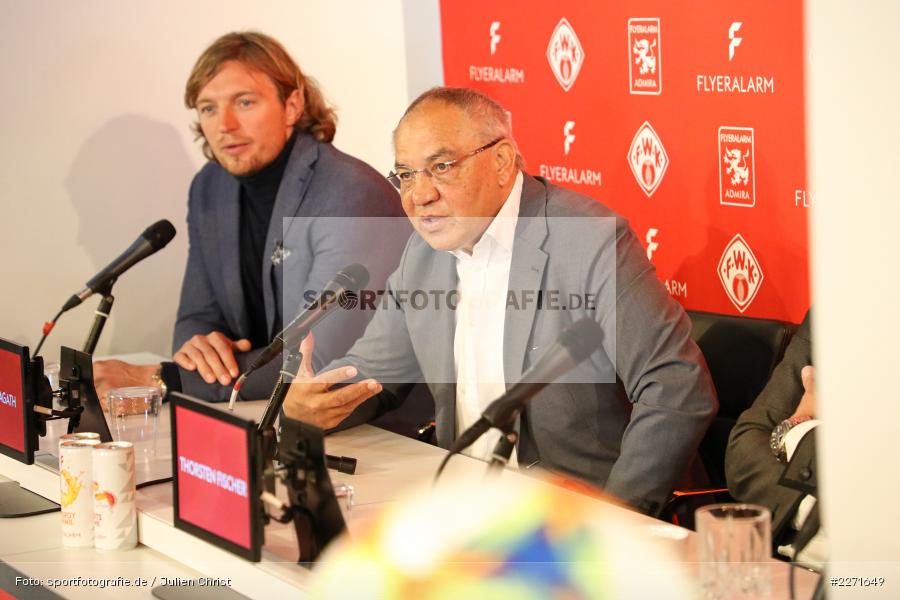 Daniel Sauer, Felix Magath, 20.01.2020, FLYERALARM Würzburg, Pressekonferenz FLYERALARM Global Soccer - Bild-ID: 2271649 Daniel Sauer, Felix Magath, 20.01.2020, FLYERALARM Würzburg, Pressekonferenz FLYERALARM Global Soccer - Bild-ID: 2271649