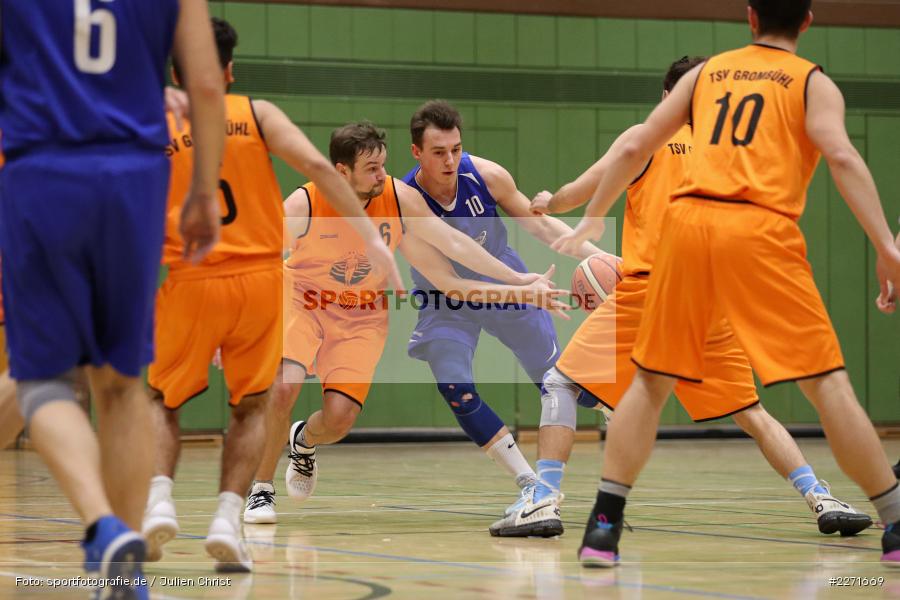 Patrick Gläser, Matti Weißhaar, Basketball, Bezirksoberliga Ufr, 25.01.2020, TSV Grombühl 2, TSV Karlstadt - Bild-ID: 2271669