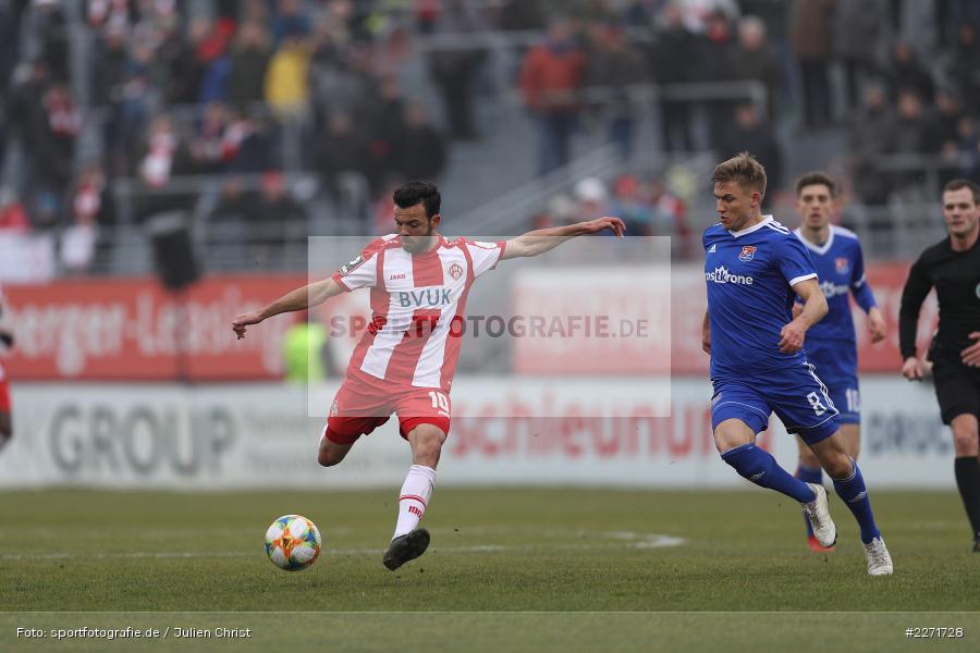 Max Dombrowka, Albion Vrenezi, FLYERALARM Arena, Wuerzburg, 25.01.2020, DFB, sport, action, Fussball, 3. Liga, SpVgg Unterhaching, FC Wuerzburger Kickers - Bild-ID: 2271728