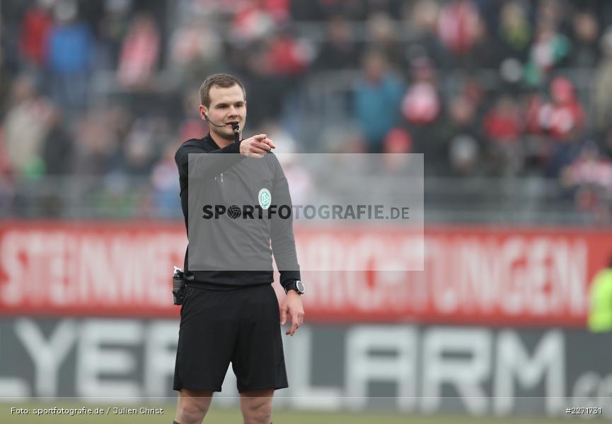 Robin Braun, FLYERALARM Arena, Wuerzburg, 25.01.2020, DFB, sport, action, Fussball, 3. Liga, SpVgg Unterhaching, FC Wuerzburger Kickers - Bild-ID: 2271731