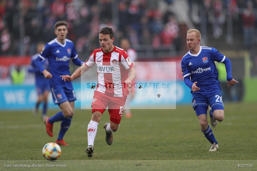 Sascha Bigalke, Patrick Sontheimer, FLYERALARM Arena, Wuerzburg, 25.01.2020, DFB, sport, action, Fussball, 3. Liga, SpVgg Unterhaching, FC Wuerzburger Kickers - Bild-ID: 2271733