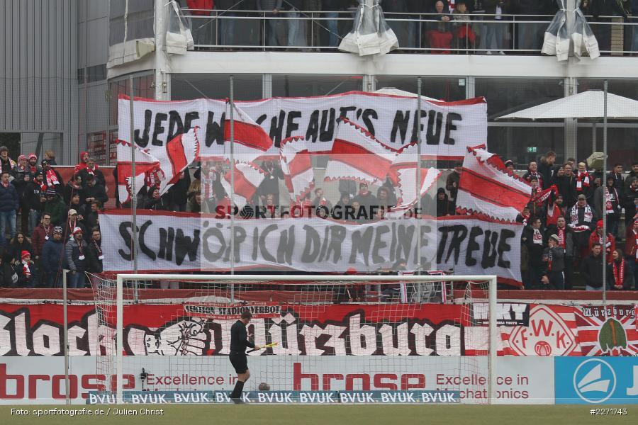 Choreografie, FLYERALARM Arena, Wuerzburg, 25.01.2020, DFB, sport, action, Fussball, 3. Liga, SpVgg Unterhaching, FC Wuerzburger Kickers - Bild-ID: 2271743 Choreografie, FLYERALARM Arena, Wuerzburg, 25.01.2020, DFB, sport, action, Fussball, 3. Liga, SpVgg Unterhaching, FC Wuerzburger Kickers - Bild-ID: 2271743