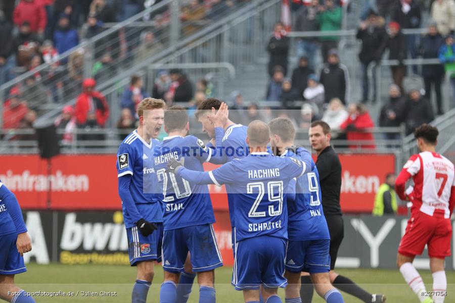 Felix Schroeter, Christoph Greger, FLYERALARM Arena, Wuerzburg, 25.01.2020, DFB, sport, action, Fussball, 3. Liga, SpVgg Unterhaching, FC Wuerzburger Kickers - Bild-ID: 2271754