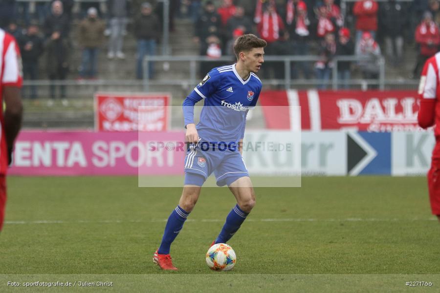 Lucas Hufnagel, FLYERALARM Arena, Wuerzburg, 25.01.2020, DFB, sport, action, Fussball, 3. Liga, SpVgg Unterhaching, FC Wuerzburger Kickers - Bild-ID: 2271766