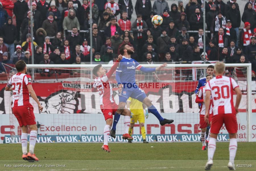 Dominik Stahl, Dominik Meisel, FLYERALARM Arena, Wuerzburg, 25.01.2020, DFB, sport, action, Fussball, 3. Liga, SpVgg Unterhaching, FC Wuerzburger Kickers - Bild-ID: 2271768