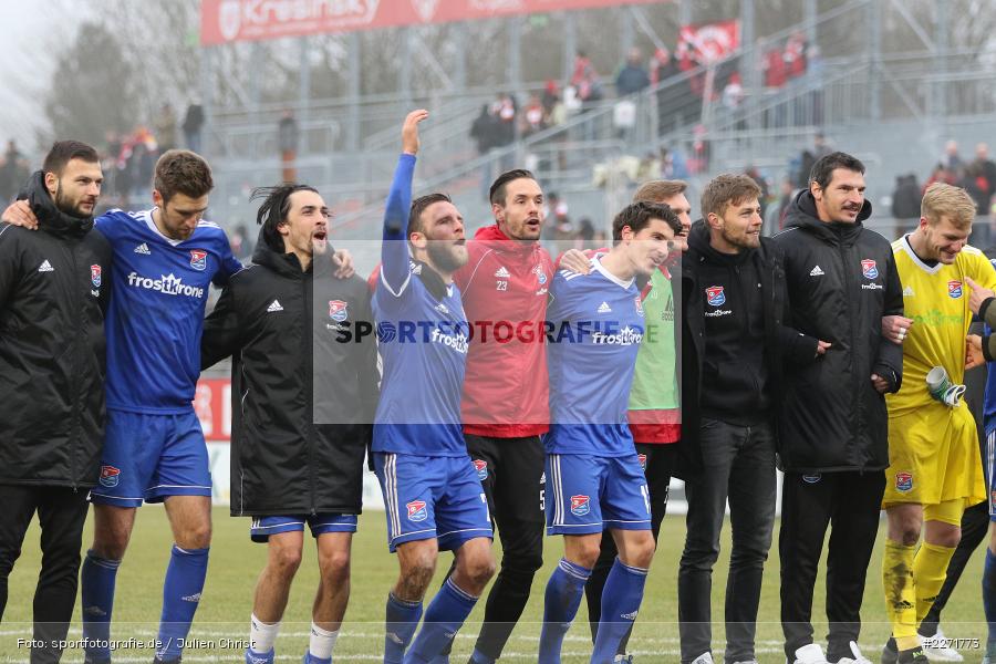 Feiern, Fans, FLYERALARM Arena, Wuerzburg, 25.01.2020, DFB, sport, action, Fussball, 3. Liga, SpVgg Unterhaching, FC Wuerzburger Kickers - Bild-ID: 2271773