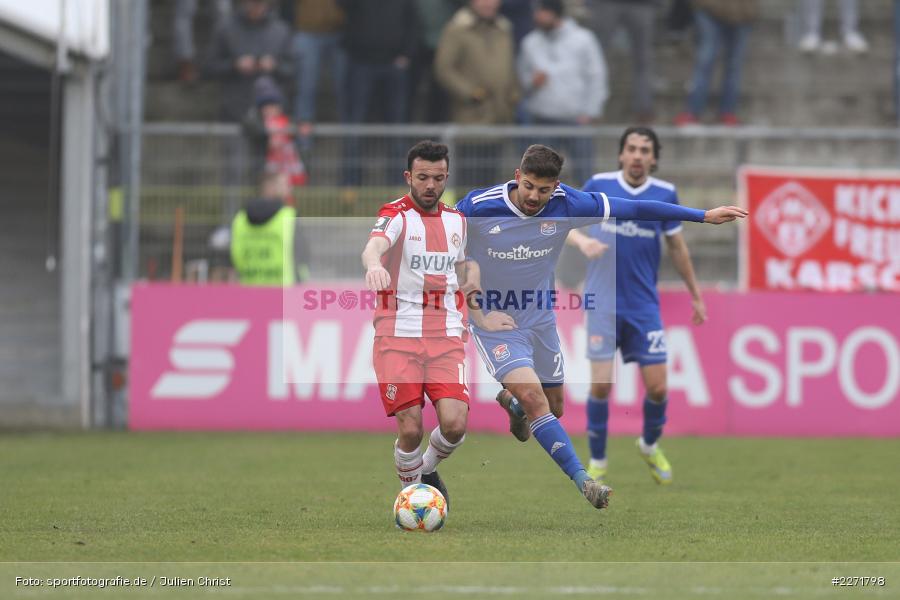 Moritz Heinrich, Albion Vrenezi, FLYERALARM Arena, Wuerzburg, 25.01.2020, DFB, sport, action, Fussball, 3. Liga, SpVgg Unterhaching, FC Wuerzburger Kickers - Bild-ID: 2271798
