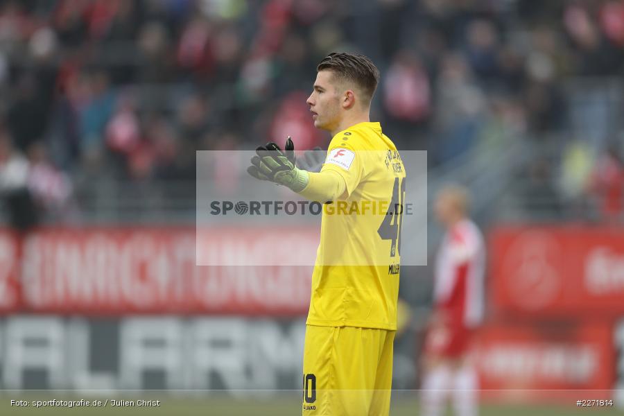 Vincent Mueller, FLYERALARM Arena, Wuerzburg, 25.01.2020, DFB, sport, action, Fussball, 3. Liga, SpVgg Unterhaching, FC Wuerzburger Kickers - Bild-ID: 2271814