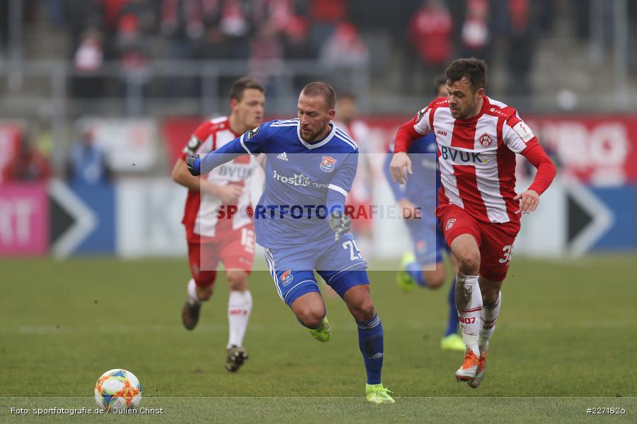 Felix Schroeter, Robert Herrmann, FLYERALARM Arena, Wuerzburg, 25.01.2020, DFB, sport, action, Fussball, 3. Liga, SpVgg Unterhaching, FC Wuerzburger Kickers - Bild-ID: 2271826