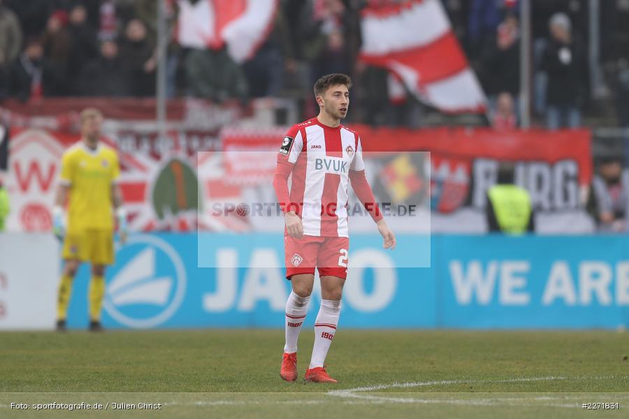 Dominik Meisel, FLYERALARM Arena, Wuerzburg, 25.01.2020, DFB, sport, action, Fussball, 3. Liga, SpVgg Unterhaching, FC Wuerzburger Kickers - Bild-ID: 2271831