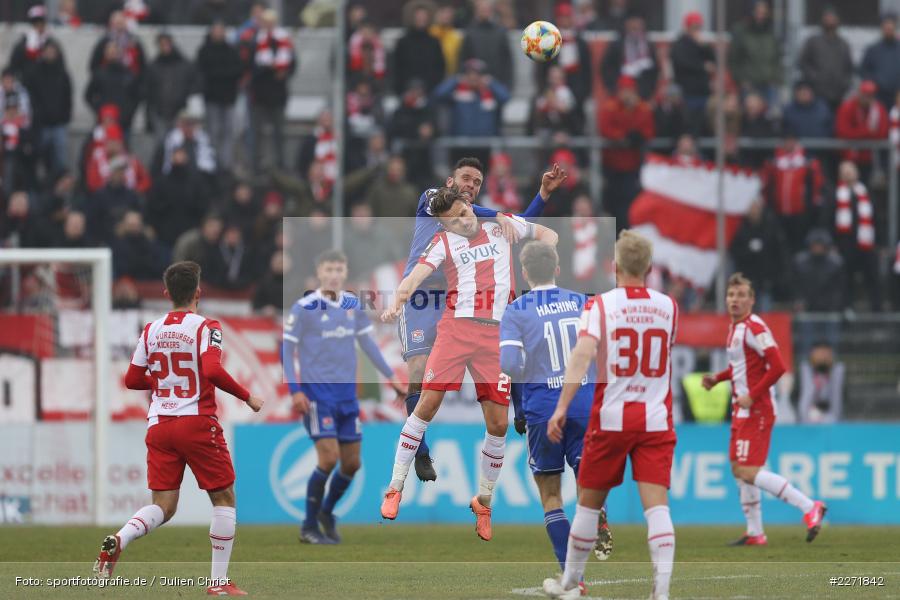 Sebastian Schuppan, Dominik Stahl, FLYERALARM Arena, Wuerzburg, 25.01.2020, DFB, sport, action, Fussball, 3. Liga, SpVgg Unterhaching, FC Wuerzburger Kickers - Bild-ID: 2271842
