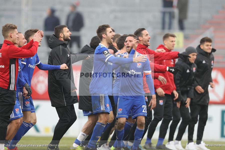 Alexander Winkler, Humpa, Fans, Dominik Stahl, FLYERALARM Arena, Wuerzburg, 25.01.2020, DFB, sport, action, Fussball, 3. Liga, SpVgg Unterhaching, FC Wuerzburger Kickers - Bild-ID: 2271846