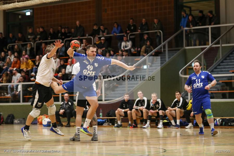 Philipp Schleicher, Christian Gündling, Sebastian Reiss, Bezirksliga Staffel Nord Männer, 26.01.2020, Handball, HSV Thüngersheim, TSV Karlstadt - Bild-ID: 2271900