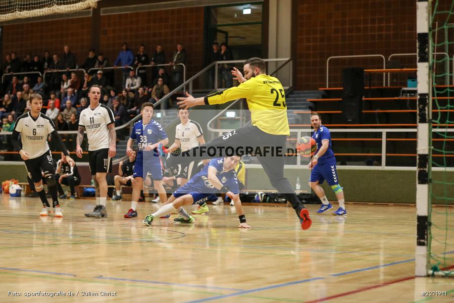 Adrian Chidovet, Felix Fuchs, Bezirksliga Staffel Nord Männer, 26.01.2020, Handball, HSV Thüngersheim, TSV Karlstadt - Bild-ID: 2271911