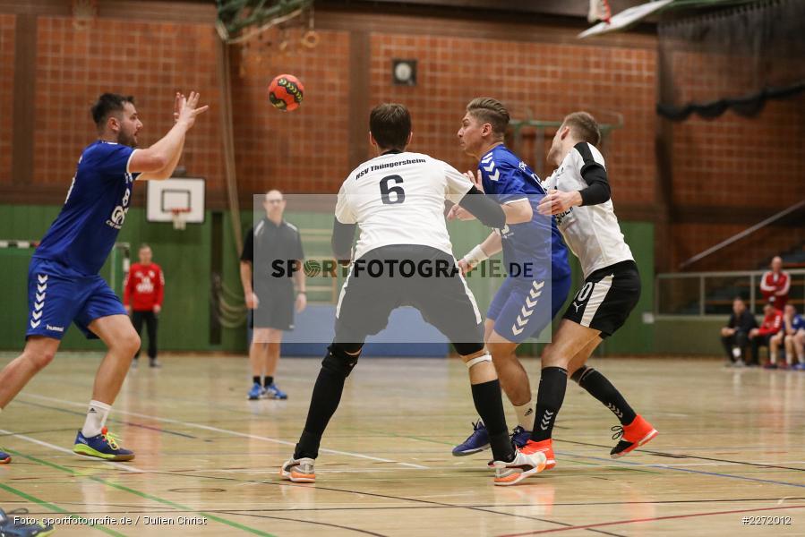 Alexander Klüpfel, Konstantin Schwab, Jonas Holaschke, Bezirksliga Staffel Nord Männer, 26.01.2020, Handball, HSV Thüngersheim, TSV Karlstadt - Bild-ID: 2272012