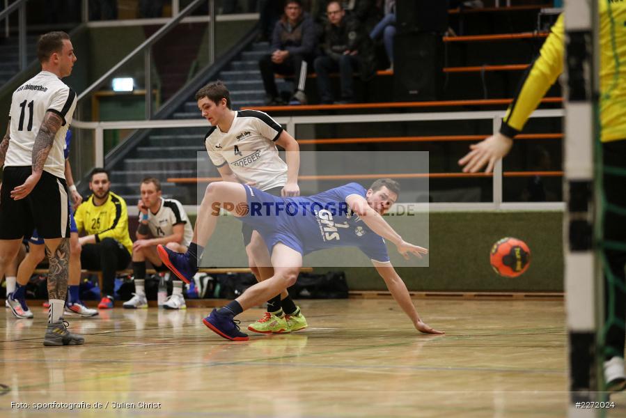 Niklas Kümmet, Christian Schön, Bezirksliga Staffel Nord Männer, 26.01.2020, Handball, HSV Thüngersheim, TSV Karlstadt - Bild-ID: 2272024 Niklas Kümmet, Christian Schön, Bezirksliga Staffel Nord Männer, 26.01.2020, Handball, HSV Thüngersheim, TSV Karlstadt - Bild-ID: 2272024