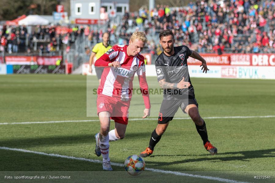 Robin Krausse, Luke Hemmerich, Soccer, Fussball, DFB, Würzburg, FLYERALARM Arena, 09.02.2020, 3. Liga, FC Ingolstadt 04, FC Würzburger Kickers - Bild-ID: 2272541