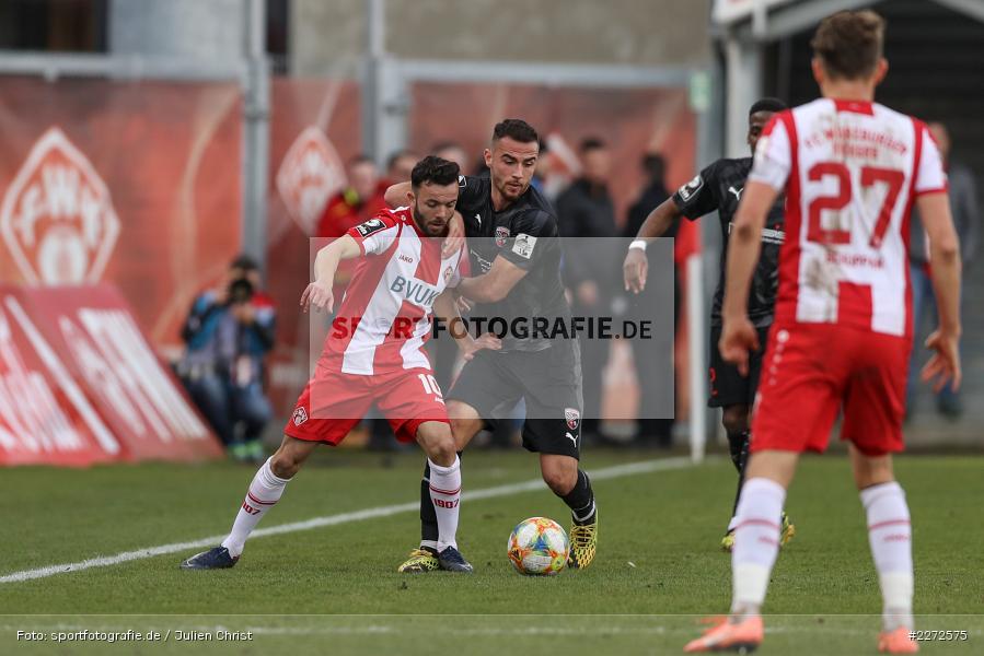 Fatih Kaya, Albion Vrenezi, Soccer, Fussball, DFB, Würzburg, FLYERALARM Arena, 09.02.2020, 3. Liga, FC Ingolstadt 04, FC Würzburger Kickers - Bild-ID: 2272575