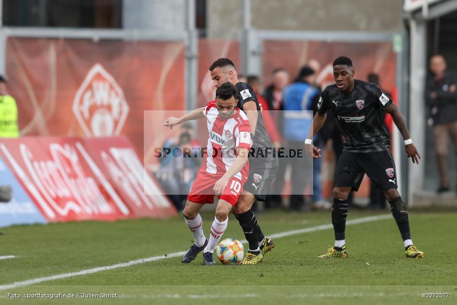 Fatih Kaya, Albion Vrenezi, Soccer, Fussball, DFB, Würzburg, FLYERALARM Arena, 09.02.2020, 3. Liga, FC Ingolstadt 04, FC Würzburger Kickers - Bild-ID: 2272577