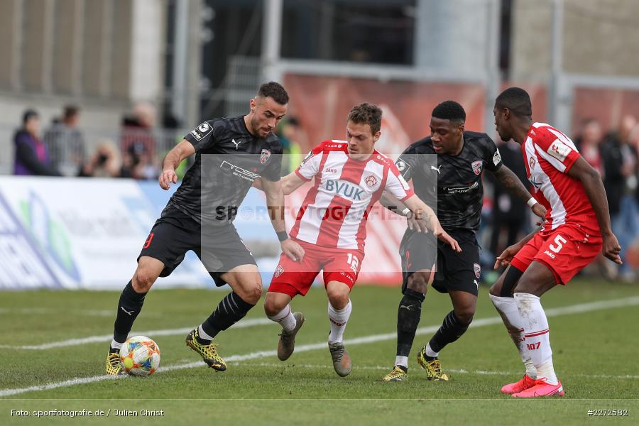 Patrick Sontheimer, Fatih Kaya, Soccer, Fussball, DFB, Würzburg, FLYERALARM Arena, 09.02.2020, 3. Liga, FC Ingolstadt 04, FC Würzburger Kickers - Bild-ID: 2272582