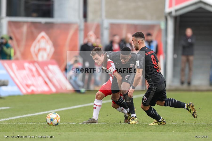 Patrick Sontheimer, Fatih Kaya, Soccer, Fussball, DFB, Würzburg, FLYERALARM Arena, 09.02.2020, 3. Liga, FC Ingolstadt 04, FC Würzburger Kickers - Bild-ID: 2272584