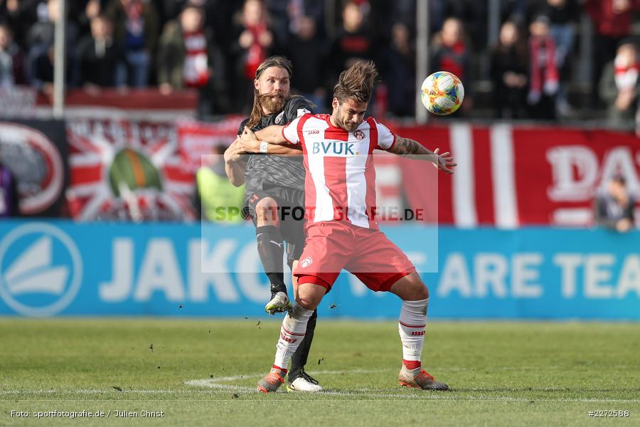 Björn Paulsen, Dominic Baumann, Soccer, Fussball, DFB, Würzburg, FLYERALARM Arena, 09.02.2020, 3. Liga, FC Ingolstadt 04, FC Würzburger Kickers - Bild-ID: 2272588