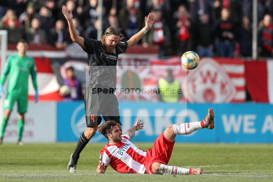 Björn Paulsen, Dominic Baumann, Soccer, Fussball, DFB, Würzburg, FLYERALARM Arena, 09.02.2020, 3. Liga, FC Ingolstadt 04, FC Würzburger Kickers - Bild-ID: 2272589