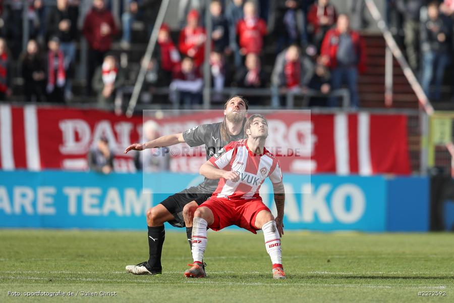 Björn Paulsen, Dominic Baumann, Soccer, Fussball, DFB, Würzburg, FLYERALARM Arena, 09.02.2020, 3. Liga, FC Ingolstadt 04, FC Würzburger Kickers - Bild-ID: 2272592