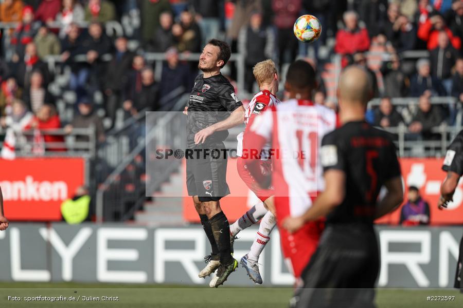 Luke Hemmerich, Peter Kurzweg, Soccer, Fussball, DFB, Würzburg, FLYERALARM Arena, 09.02.2020, 3. Liga, FC Ingolstadt 04, FC Würzburger Kickers - Bild-ID: 2272597