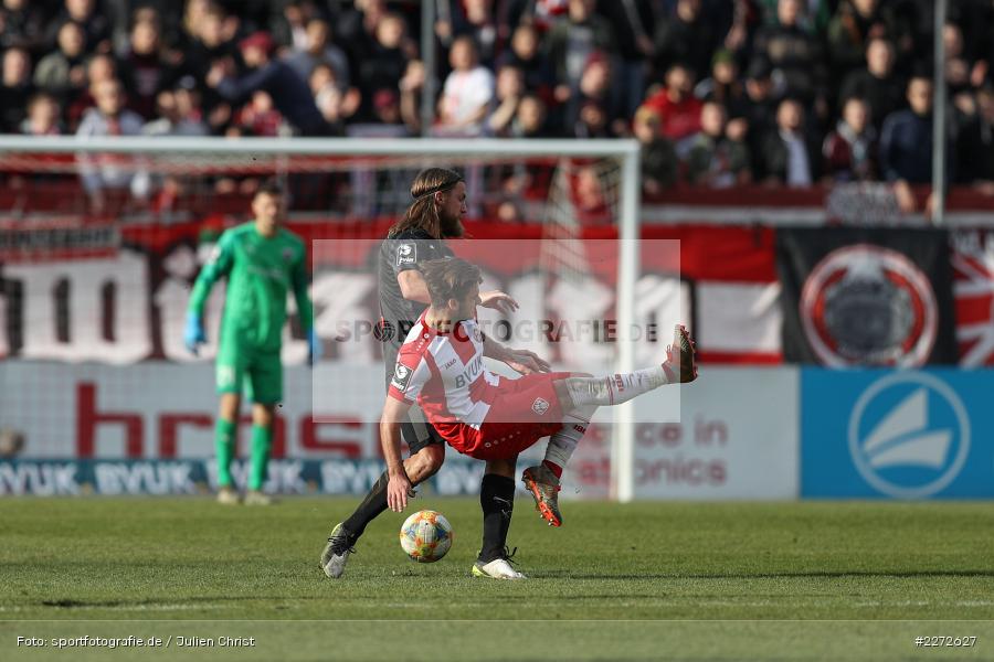 Dominic Baumann, Björn Paulsen, Soccer, Fussball, DFB, Würzburg, FLYERALARM Arena, 09.02.2020, 3. Liga, FC Ingolstadt 04, FC Würzburger Kickers - Bild-ID: 2272627