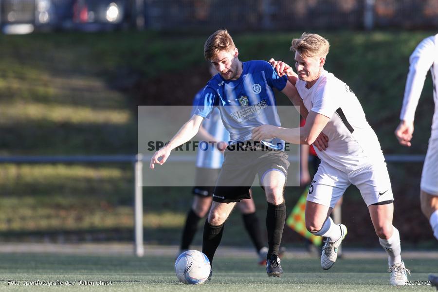 Henrik Ruppert, Erik Schnell Kretschmer, Bayernliga Nord, 15.02.2020, Landesfreundschaftsspiele, TSV Karlburg, Würzburger FV - Bild-ID: 2272772