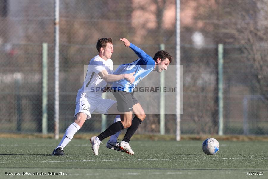Benjamin Schömig, Sebastian Fries, Bayernliga Nord, 15.02.2020, Landesfreundschaftsspiele, TSV Karlburg, Würzburger FV - Bild-ID: 2272826