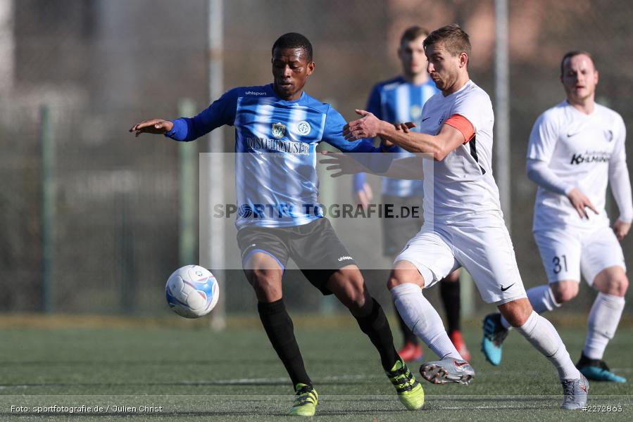 Manuel Römlein, Essa Ganes, Bayernliga Nord, 15.02.2020, Landesfreundschaftsspiele, TSV Karlburg, Würzburger FV - Bild-ID: 2272863