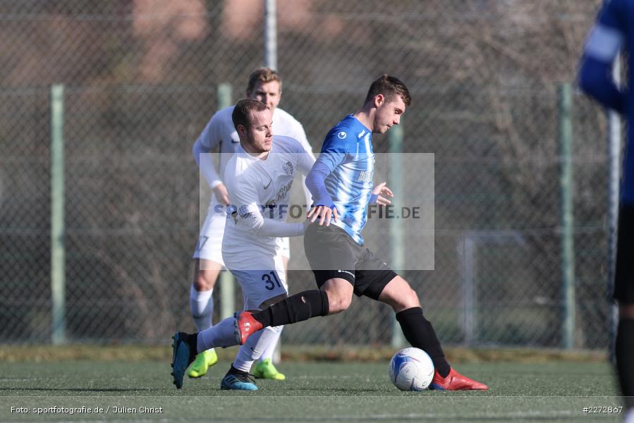 Fabio Bozesan, Josef Burghard, Bayernliga Nord, 15.02.2020, Landesfreundschaftsspiele, TSV Karlburg, Würzburger FV - Bild-ID: 2272867