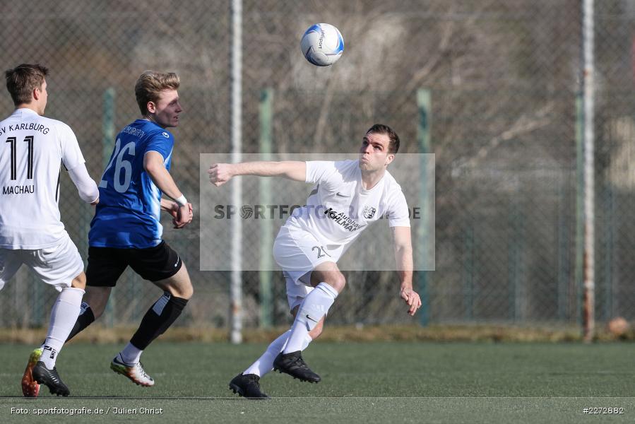 Paul Obrusnik, Maurice Kübert, Bayernliga Nord, 15.02.2020, Landesfreundschaftsspiele, TSV Karlburg, Würzburger FV - Bild-ID: 2272882