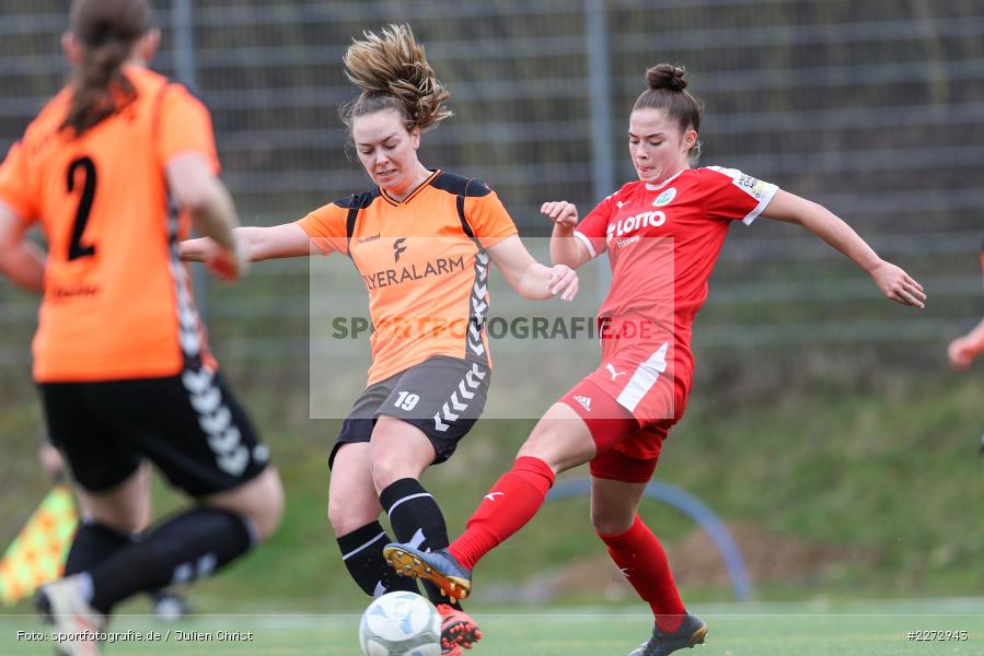 Carla Schulz, Lorina Romeis, Heuchelhof Sportpark, 16.02.2020, Regionalfreundschaftsspiele, 1. FFC Frankfurt II, Sportclub Würzburg - Bild-ID: 2272943