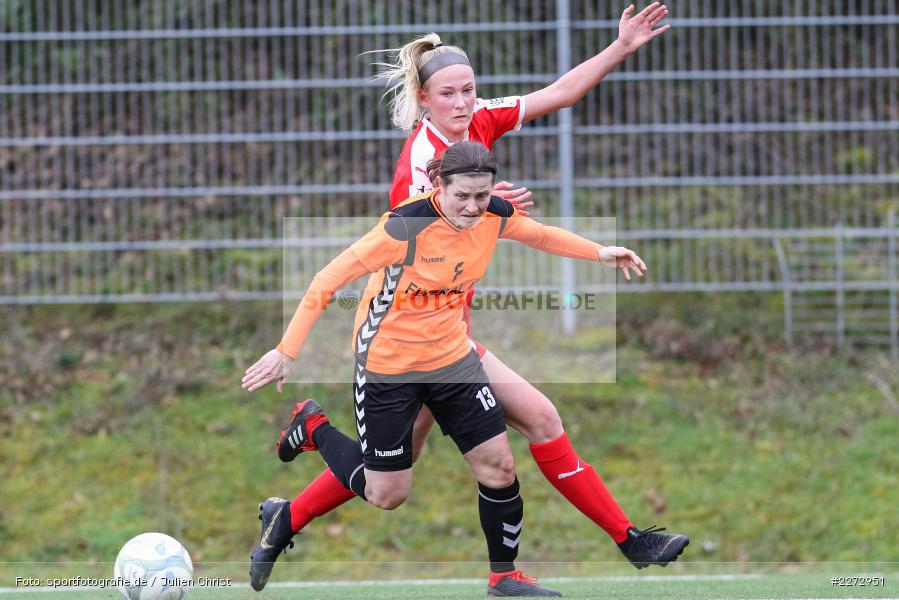 Camilla Küver, Daniela Hofmann, Heuchelhof Sportpark, 16.02.2020, Regionalfreundschaftsspiele, 1. FFC Frankfurt II, Sportclub Würzburg - Bild-ID: 2272951 Camilla Küver, Daniela Hofmann, Heuchelhof Sportpark, 16.02.2020, Regionalfreundschaftsspiele, 1. FFC Frankfurt II, Sportclub Würzburg - Bild-ID: 2272951