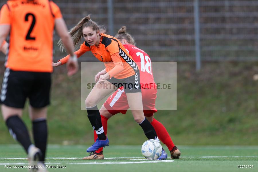 Johanna Berg, Eva Teubert, Heuchelhof Sportpark, 16.02.2020, Regionalfreundschaftsspiele, 1. FFC Frankfurt II, Sportclub Würzburg - Bild-ID: 2272959