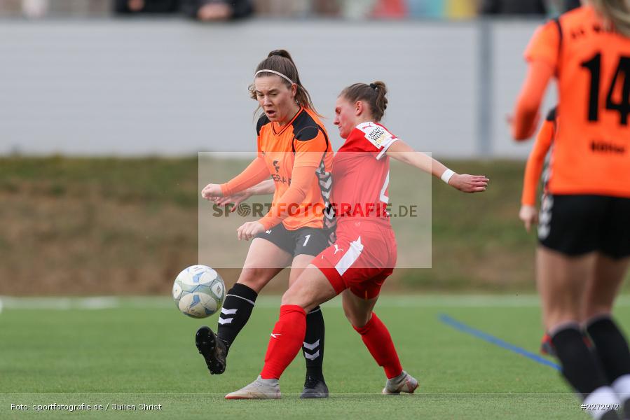 Lina Linke, Julia Kohl, Heuchelhof Sportpark, 16.02.2020, Regionalfreundschaftsspiele, 1. FFC Frankfurt II, Sportclub Würzburg - Bild-ID: 2272972