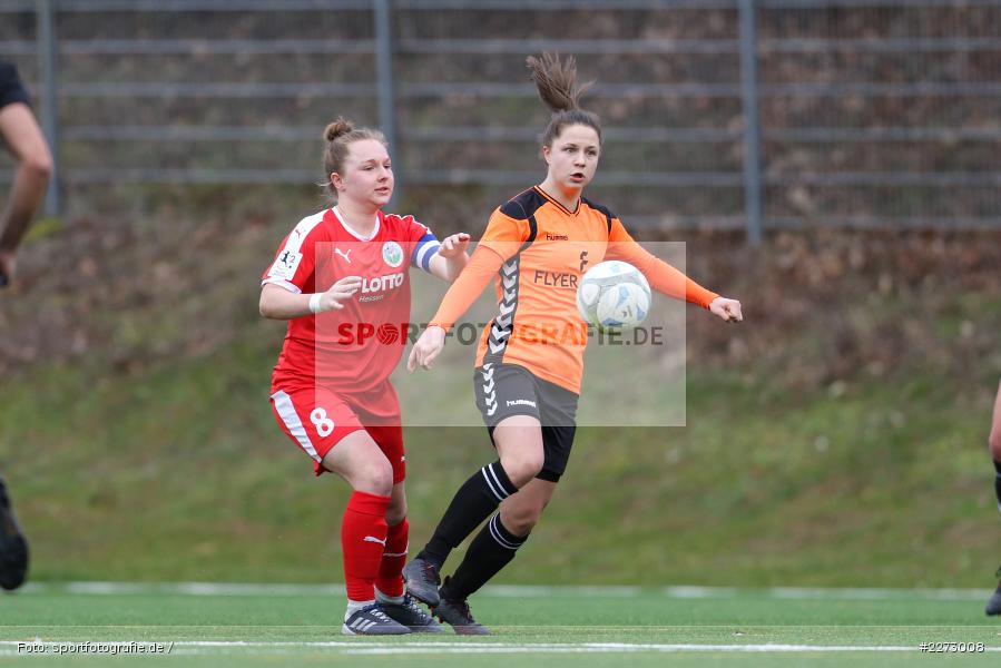 Regionalliga-Süd Frauen, 2. Frauen-Bundesliga, 16.02.2020, Sportpark Heuchelhof, Regionalfreundschaftsspiele, 1. FFC Frankfurt II, Sportclub Wuerzburg - Bild-ID: 2273008