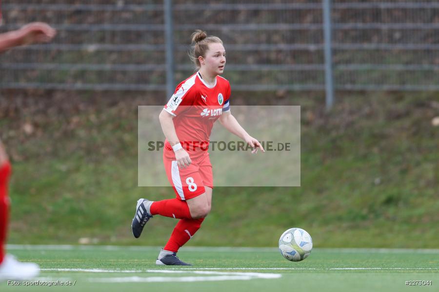 Regionalliga-Süd Frauen, 2. Frauen-Bundesliga, 16.02.2020, Sportpark Heuchelhof, Regionalfreundschaftsspiele, 1. FFC Frankfurt II, Sportclub Wuerzburg - Bild-ID: 2273041