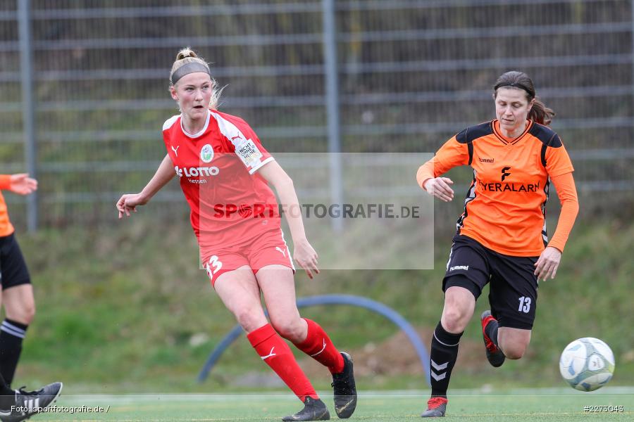 Regionalliga-Süd Frauen, 2. Frauen-Bundesliga, 16.02.2020, Sportpark Heuchelhof, Regionalfreundschaftsspiele, 1. FFC Frankfurt II, Sportclub Wuerzburg - Bild-ID: 2273043