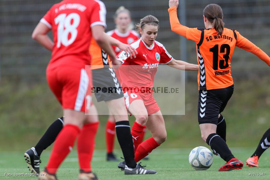 Regionalliga-Süd Frauen, 2. Frauen-Bundesliga, 16.02.2020, Sportpark Heuchelhof, Regionalfreundschaftsspiele, 1. FFC Frankfurt II, Sportclub Wuerzburg - Bild-ID: 2273047