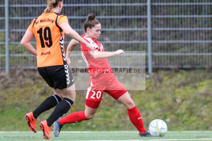 Regionalliga-Süd Frauen, 2. Frauen-Bundesliga, 16.02.2020, Sportpark Heuchelhof, Regionalfreundschaftsspiele, 1. FFC Frankfurt II, Sportclub Wuerzburg - Bild-ID: 2273073
