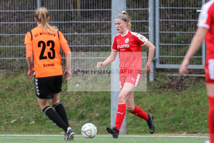 Regionalliga-Süd Frauen, 2. Frauen-Bundesliga, 16.02.2020, Sportpark Heuchelhof, Regionalfreundschaftsspiele, 1. FFC Frankfurt II, Sportclub Wuerzburg - Bild-ID: 2273080