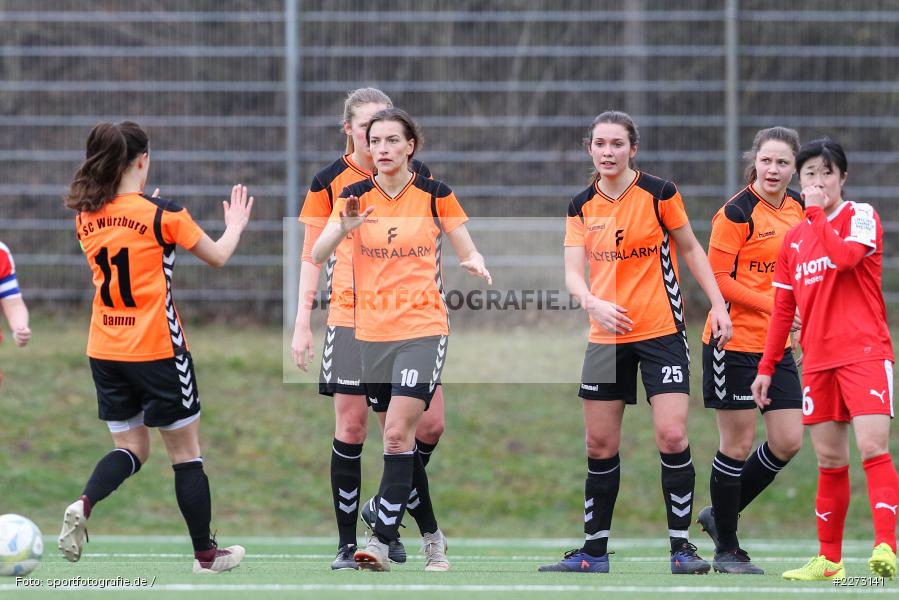 Regionalliga-Süd Frauen, 2. Frauen-Bundesliga, 16.02.2020, Sportpark Heuchelhof, Regionalfreundschaftsspiele, 1. FFC Frankfurt II, Sportclub Wuerzburg - Bild-ID: 2273141