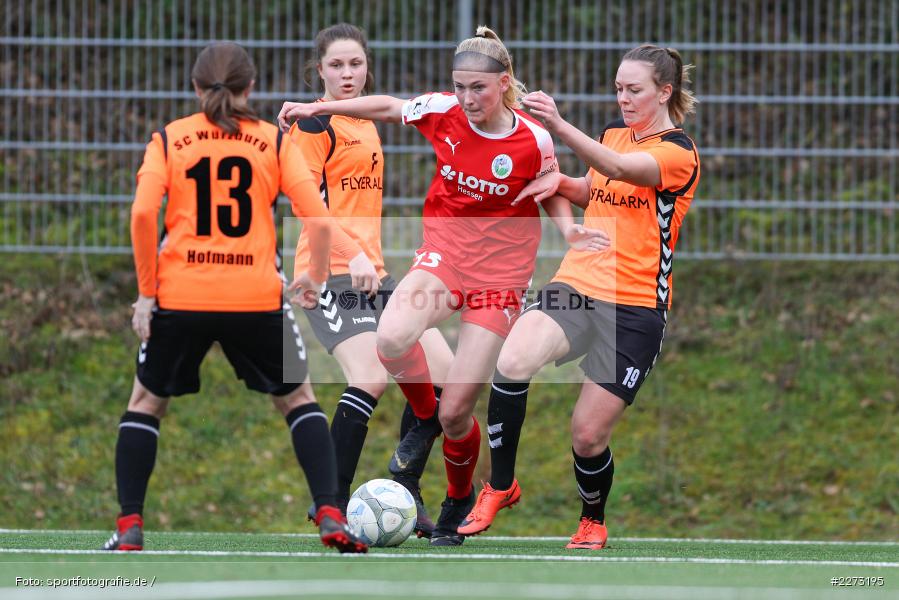 Regionalliga-Süd Frauen, 2. Frauen-Bundesliga, 16.02.2020, Sportpark Heuchelhof, Regionalfreundschaftsspiele, 1. FFC Frankfurt II, Sportclub Wuerzburg - Bild-ID: 2273195