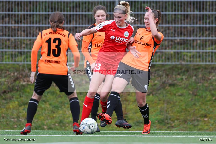 Regionalliga-Süd Frauen, 2. Frauen-Bundesliga, 16.02.2020, Sportpark Heuchelhof, Regionalfreundschaftsspiele, 1. FFC Frankfurt II, Sportclub Wuerzburg - Bild-ID: 2273196